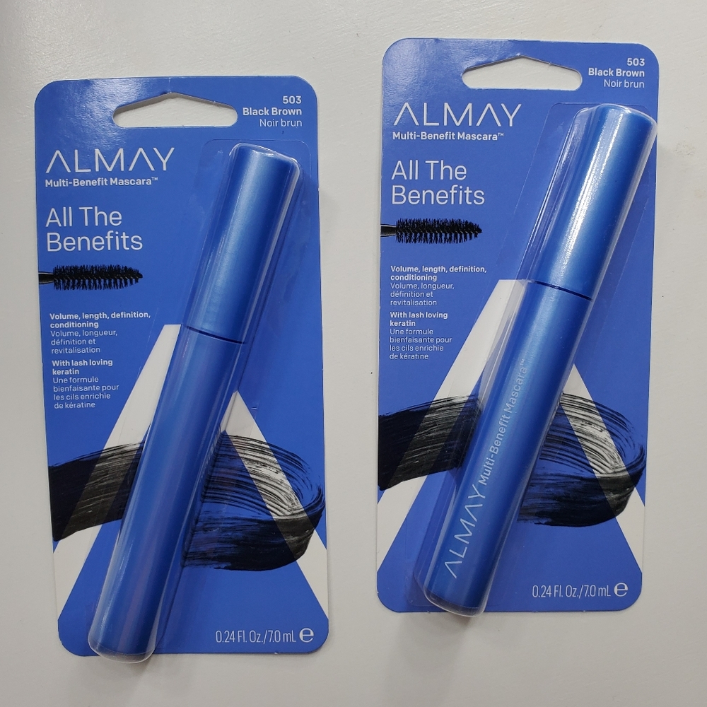 Almay 503 black brown mascara set of 2